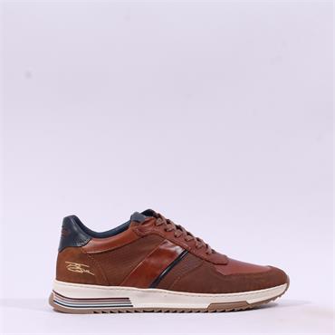 Tommy Bowe Deaves Casual Laced Trainer - Tan Leather